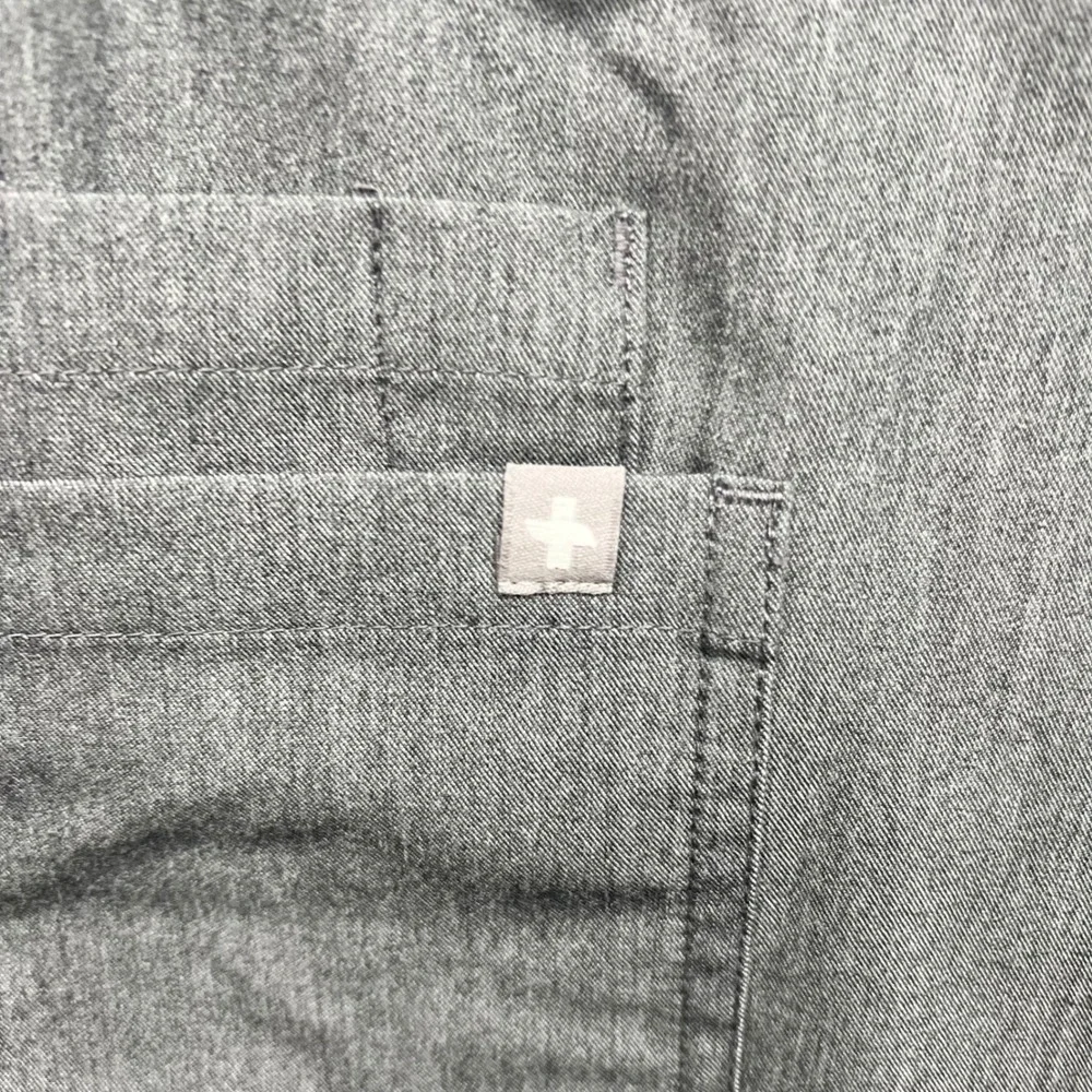 FIGS Scrub Pants Mens Medium Tall Gray Pockets Drawstring T21004T